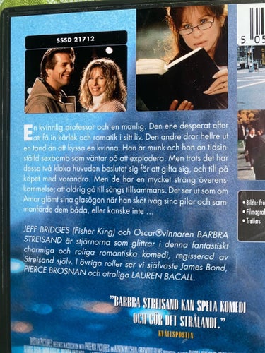 Kärlekens båda ansikten (DVD) Barbra Streisand, Jeff Bridges