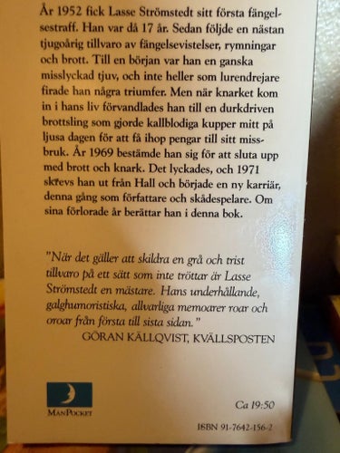 I FÄNGELSE av Lasse Strömstedt, 1971