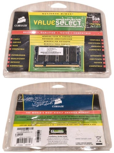 Corsair ValueSelect 512MB DDR 400MHz PC3200 SODIMM Laptop RAM VS1GSDS400/EU G