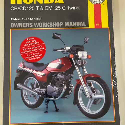 125 Honda CB/CD125 T & CM125 C Twins Owners Workshop Manual från Haynes, 1977