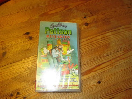 GUBBEN PETTSON RÄVJAKTEN VHS SVENSKT TAL SPELTID 1 TIM 6 MIN INSPELAD 1989