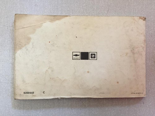 1974 Chevrolet Light Duty Truck Owner's & Driver's Manual