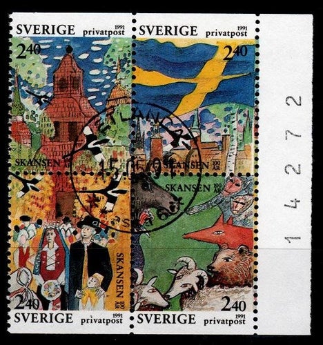 F.1685-1688HBL, Skansen 100 år, VETLANDA 15-5-91 [F/SM], första dagen, knr 14272