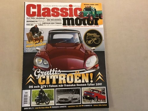 CLASSIC MOTOR NR 7 2019 BMW R51,SCANIA VABIS,CITROËN 2,RILEY,PUCH,CHRYSLER,