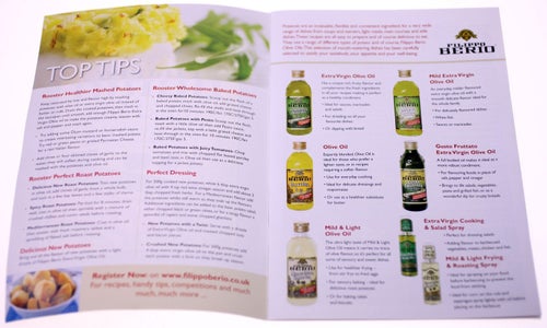 Filippo Berio Perfect Potatoes mini recipe guide with cooking tips-English-NEW