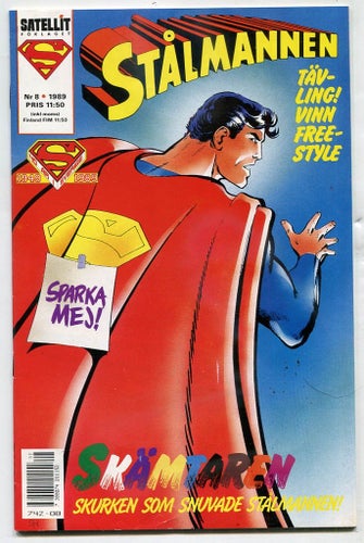Superman / Stålmannen 1989 Nr 8 Satellit förlaget