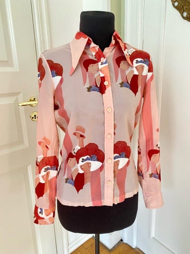 Unik rosa vintage skjorta 38