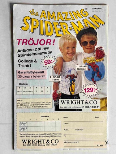 Spindelmannen - 1989:4 VG-FN