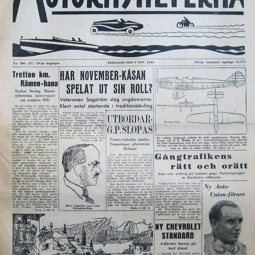 Motornyheterna 1934-47 Utombordar Grand Prix..Douglas Kardan
