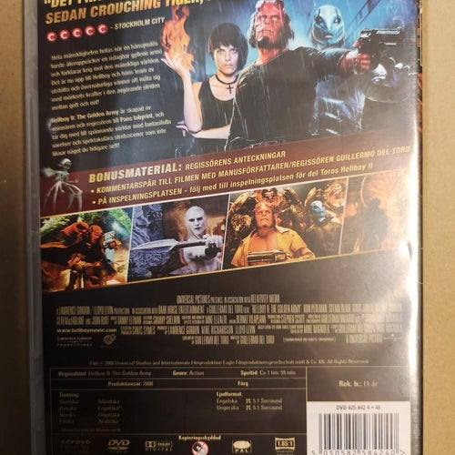 DVD Hellboy 2 The Golden Army Svensk text TOPPSKICK