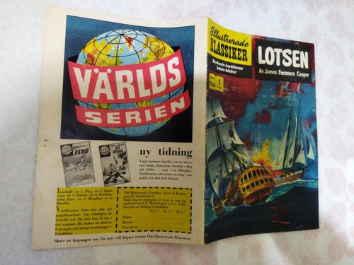 Illustrerade Klassiker nr 106 Lotsen av James Fenimore Cooper. Very Good plus