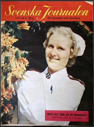 Svenska journalen 36 1961 Einar van de Velde, Helga Medin, Ingrid Byrmo
