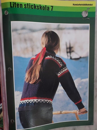 Mönster Liten stickskola 7 Höjd 27,5 cm Bredd 19,5 cm