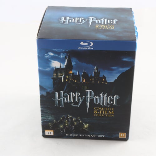 Blue-ray box, Harry Potter, alla 8 filmer.