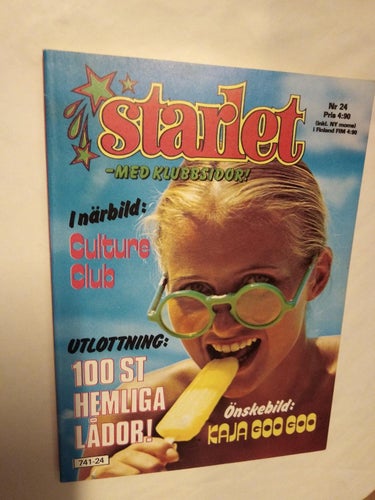 Starlet 1983 nr 24 Culture Club, Kaja Goo Goo, Carola Häggkvist Very Good