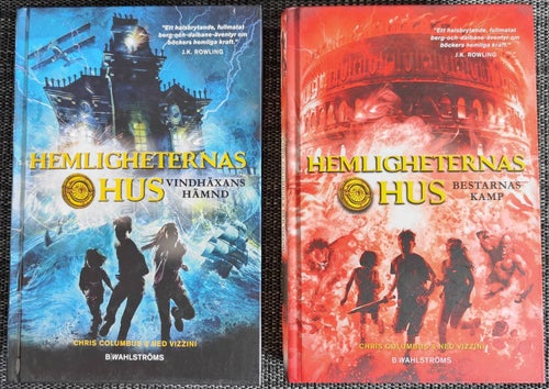 Columbus & Vizzini / Hemligheternas Hus / Del 1&2 / Kartonnage / Nära nyskick