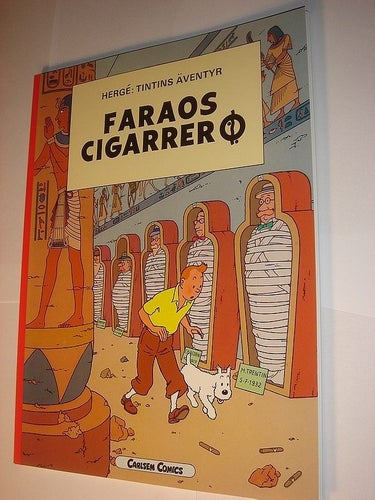 TINTIN ALBUM Faraos cigarrer Äldre NY OLÄST 1995