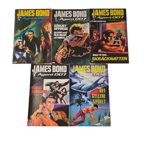 James Bond Serietidningar - 7 st