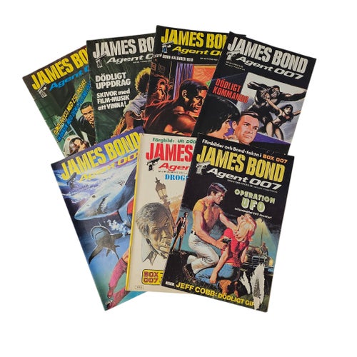 James Bond Serietidningar - 7 st