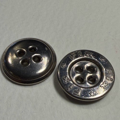 10 st vintageknappar, 18 mm, metall knappar, 50s, 60s, 70s, retro buttons
