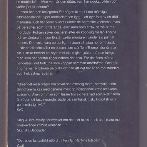 Dödsbud av Mark Billingham, 2008