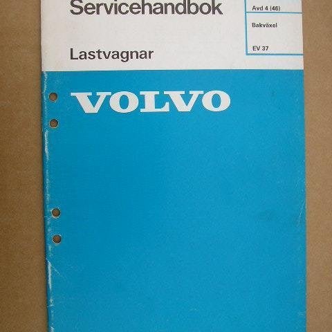 VOLVO Verkstadshandbok Lastbil Bakväxel EV 37