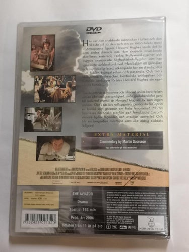 DVD The Aviator Leonardo DiCaprio Cate Blanchett Oscarbelönad INPLASTAD