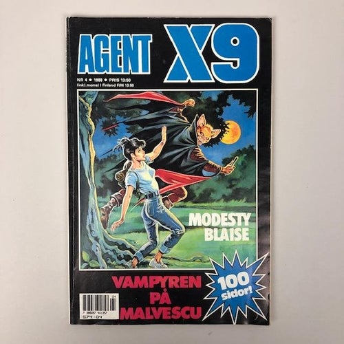 Serietidning, Agent X9, nr 4 1988, Modesty Blaise