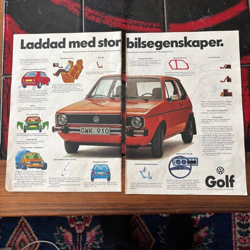 Volkswagen Golf 1975 Reklamannons