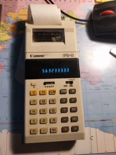 Canon, Canon P2-D Räknare, Räknare, Räknare med utskriftsfunktion
