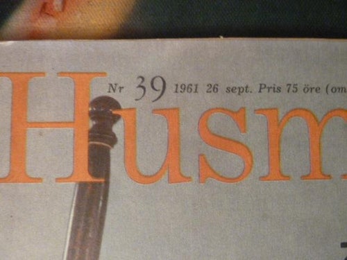 HUSMODERN, NR 39 - 1961, TIDNING