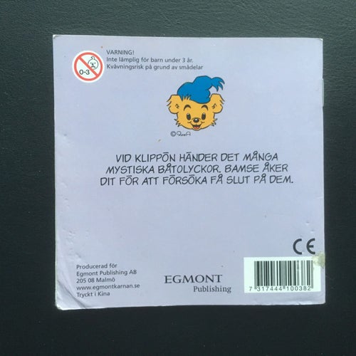 Bamse de mystiska båtolyckorna - KÄRNAN bok i pixi format