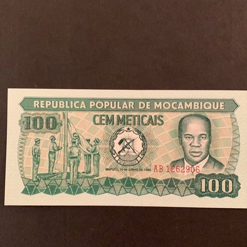 Sedel från Moçambique 1980 UNC
