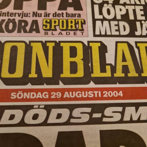 Aftonbladet Söndag 29 Augusti 2004