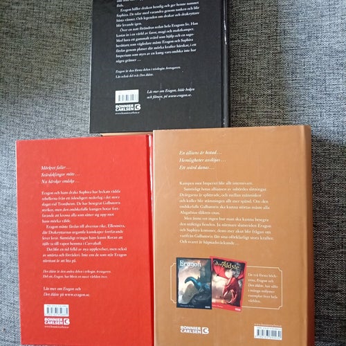 Eragon , Den äldste och Brisingr av Christopher Paolini