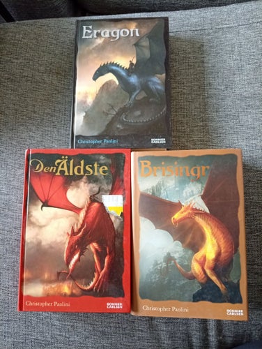 Eragon , Den äldste och Brisingr av Christopher Paolini