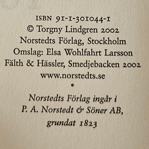 Torgny Lindgren – Pölsan – Inbunden – Norstedts – 2002