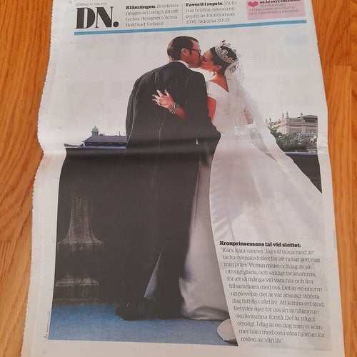 DN 2010 Bröllopet Kronprinsessan Victoria Prins Daniel Tidning