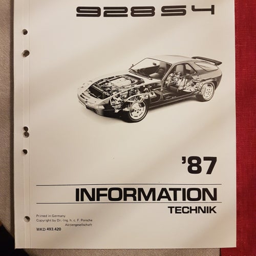 Porsche 928 S4 1987 3 x information technik