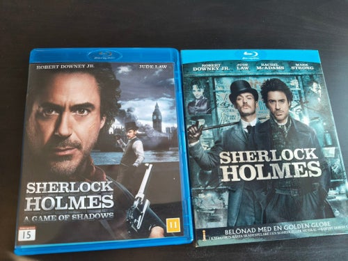 Sherlock Holmes och Sherlock Holmes: A Game of Shadows (Blu-ray)