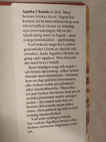 Mord i Mesopotamien av Agatha Christie, bok. Very Fine