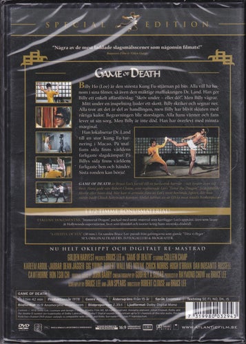 DVD / Game Of Death / Special Edition / Oklippt / Bruce Lee / Ny & Inplastad