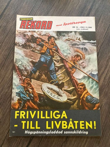 Tidningen Rekord med Sportrevyn nr 16 1965