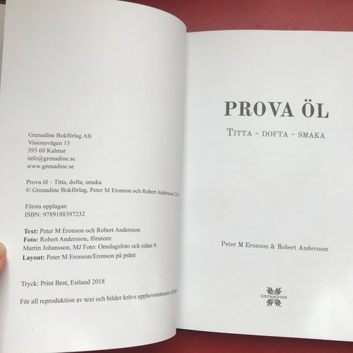 PROVA ÖL Peter M Eronson & Robert Andersson 2018