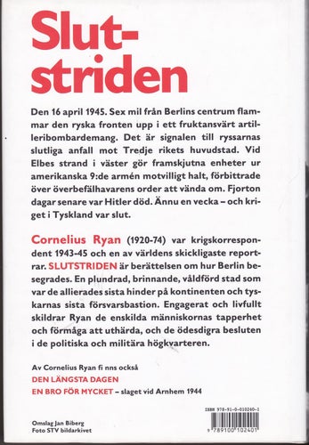 Cornelius Ryan / Slutstriden / Slaget Om Berlin / Inbunden / Nära nyskick