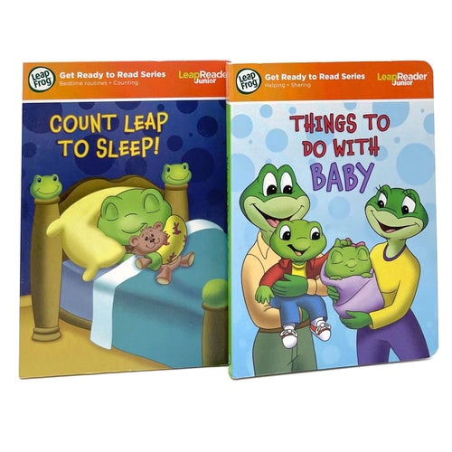 2 pekböcker på engelska: Count Leap to Sleep & Things to Do with Baby