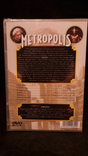 Metropolis (1928) (DVD) Fritz Lang - OOP/Utgången - NY/Inplastad