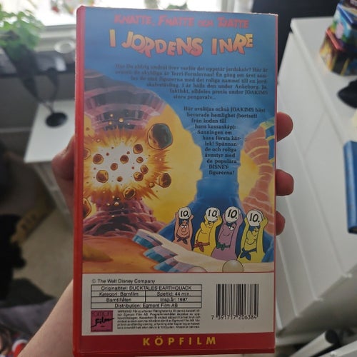 Knatte, Fnatte och Tjatte i Jordens Inre VHS