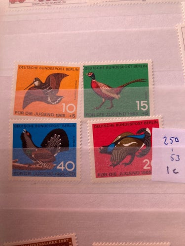 Berlin 250-53 postfriskt Mi 1 e