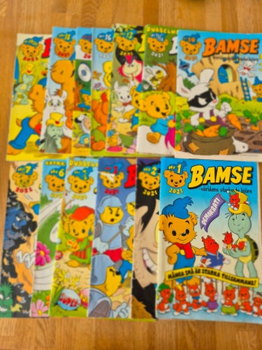Bamse 13 st från 2021.